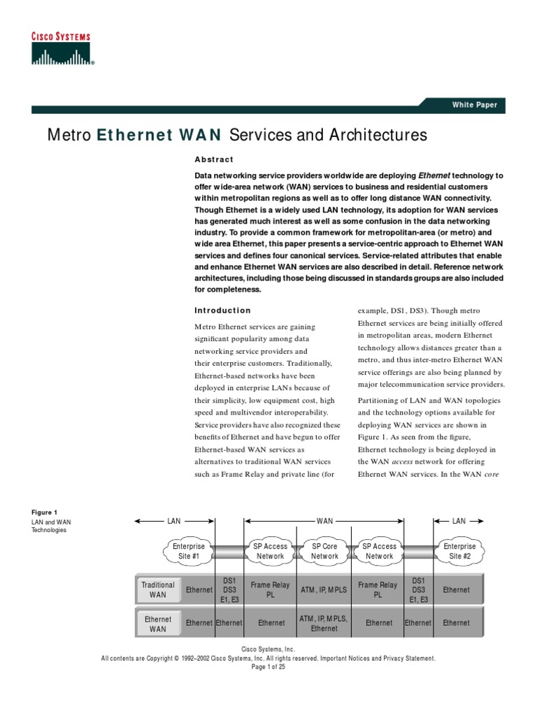 Metro Ethernet Design Guideline | PDF | Multiprotocol Label Switching ...