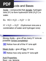 Acids and Bases 2