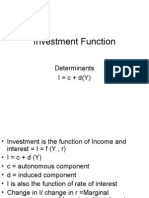 Investment Function