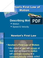 Newton's First Law of Motion