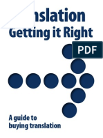 Translation, Getting It Right (Handbook)