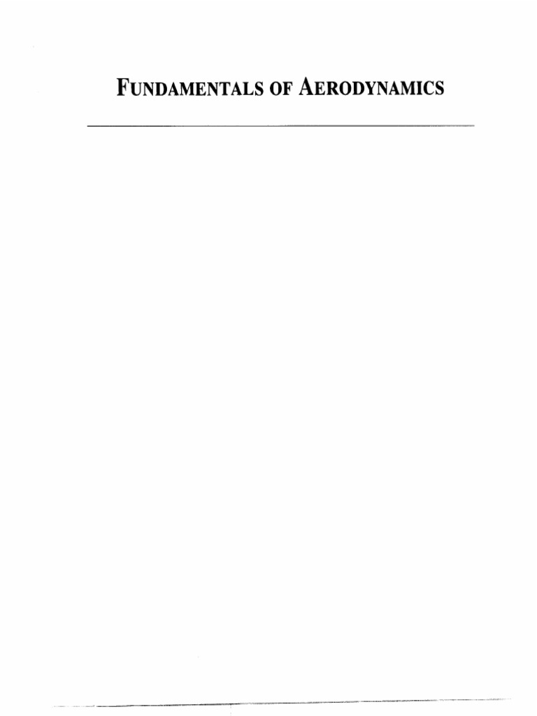 Fundamentals of Aerodynamics by Anderson | PDF | Aerodynamics | Nature