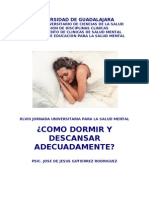 Manual Cómo dormir y descansar