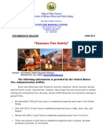 "Summer Fire Safety": State of West Virginia Department of Military Affairs and Public Safety