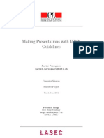 LaTex Presentation Guidelines
