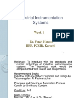 Industrial Instrumentation Systems: Week 1