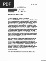 Letter from Linda Embrack to Judge James Kirk, April 28, 2010