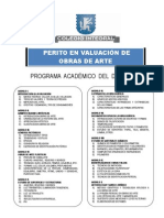 Temario Diplomado Valuacion Obras Arte