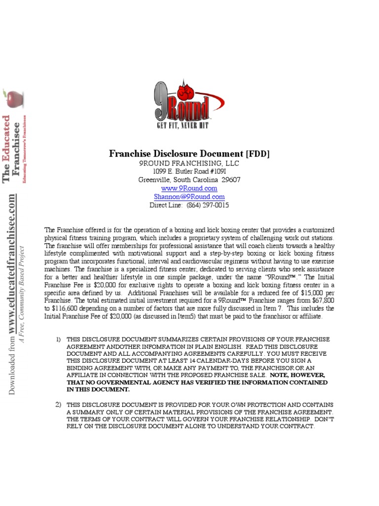Test FDD | PDF | Franchising | Royalty Payment