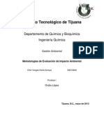 Metodologías de Evaluación de Impacto Ambiental