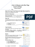 Margins and Page Layout 2010
