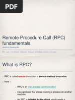 Remote Procedure Call (RPC) Fundamentals: Jasintha Dasanayake