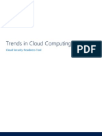 Trends in Cloud Computing Cloud Security Readiness Tool