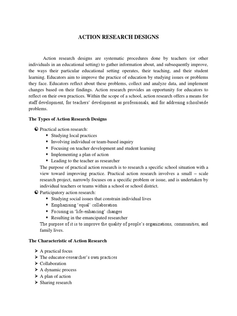 action research design pdf