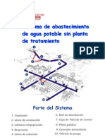 Sistema abastecimiento agua potable sin planta tratamiento