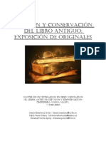 Difusion y Conservacion Del Libro Antiguo Exposicion de Originales