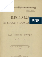 Reclams de Biarn e Gascounhe. - Octoubre-Noubembre 1922 - N°1 (27e Anade)