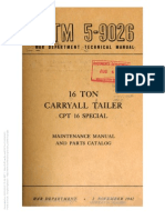 Tm 5-9026 16 TON CARRYALL TRAILER, CPT 16 SPECIAL, 1942