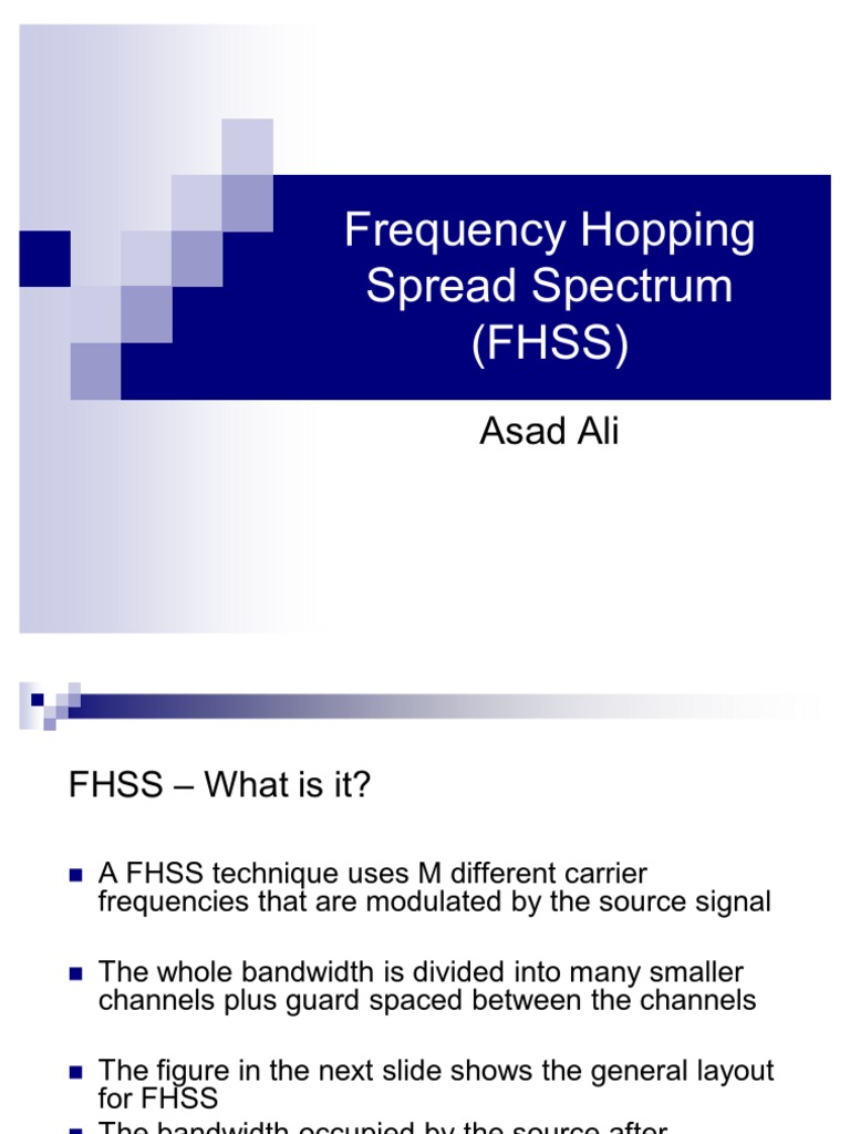 FHSS Techniques and Applications | PDF