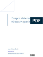 Despre Sistemul Educativ Spaniol 1