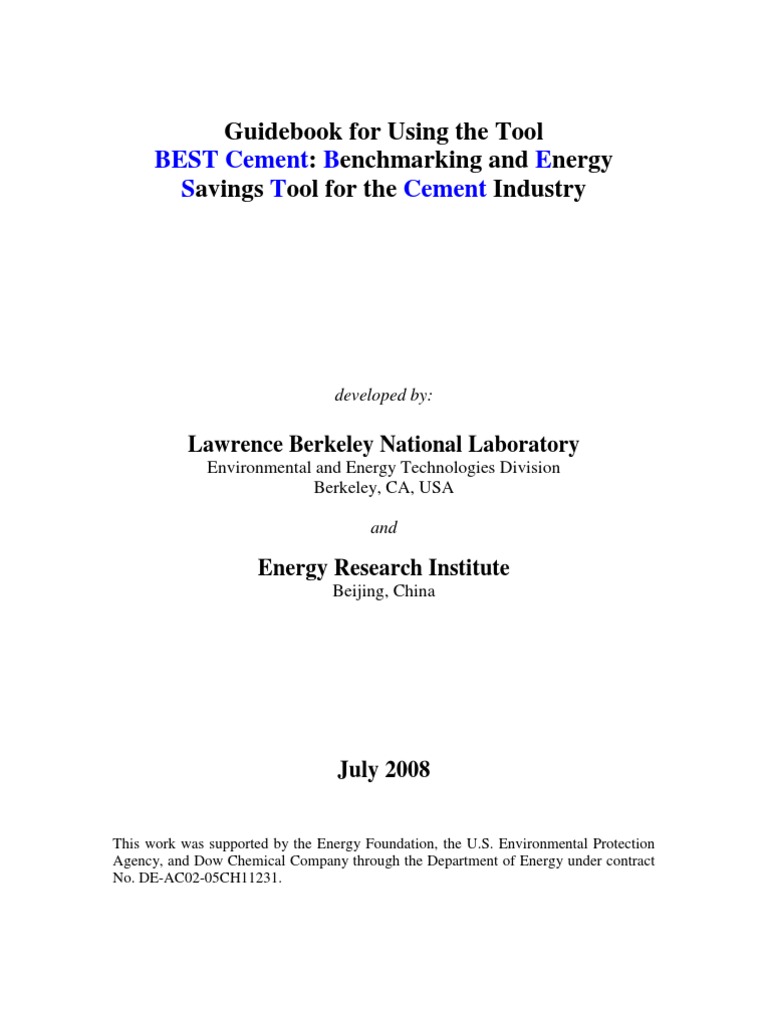 BEST-Cement.Handbook.FINAL.pdf | Mill (Grinding) | Cement