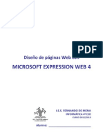 Diseño páginas Web Microsoft Expression Web 4