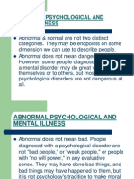 Abnormal Psychological and Mental Illness p.