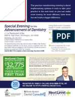 July 10 Special Evening for the Advancement of Dentistry
