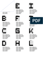 Tabla de Codigos para Letras