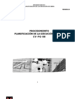 CV-PG-08 Rev01 Planificación de La Ejecución de Obra