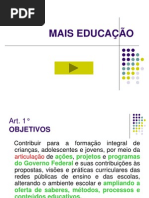 APRESENTAQÇÃO MAIS EDUCAÇÃO FINAL