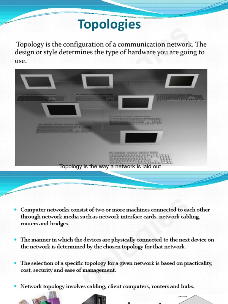Topologies Presentation Pdf Network Topology Computer Network