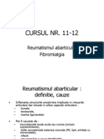 Curs 11 Si 12, 2011, Reumasmul Abarticular New Microsoft Powerpoint Presentation