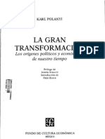 Polanyi Karl La Gran Transformacion. Caps - 3-6 y 10