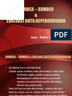 Sumber - Sumber & Evaluasi Data Kependudukan