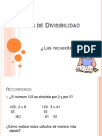 Reglas de Divisibilidad