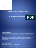 EXAMEN ABDOMEN VISCERAS FUNCIONES