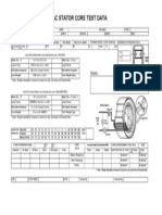 Ac Stator Core Test Data