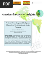 Political Knowledge and Religious Channels of Socialization in Latin America