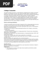 Download Job Description- KPHS College Counselor by JobPatrol SN14577481 doc pdf