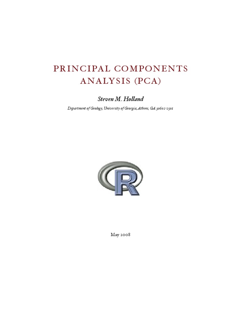 Principal Components Analysis (Pca) : Steven M. Ho!and | PDF
