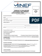 2014 Fulbright MA, Ph.D & DDR Application Form & Ref. Letter