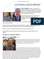 Deepak Buat Surat Terbuka Untuk Dr Mahathir
