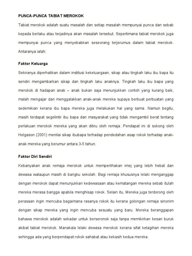 Punca Merokok Pdf