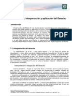 Lectura 8 - Integración, Interpretación y Aplicación Del Derecho