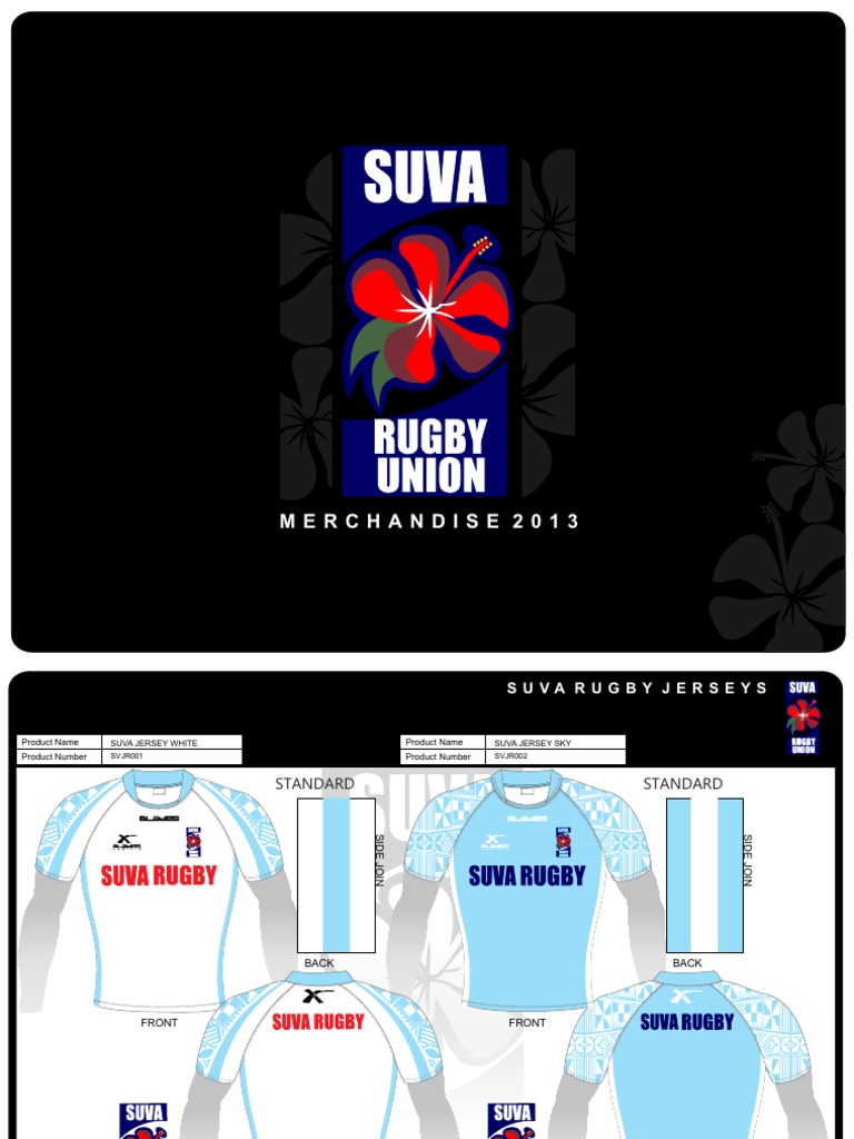 Suva Rugby Merchandise 2013 Catalog | PDF | Clothing | Fashion