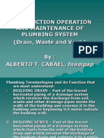 Construction Operation and Maintenance of Plumbing System