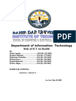 Role of ICT for Healthcare