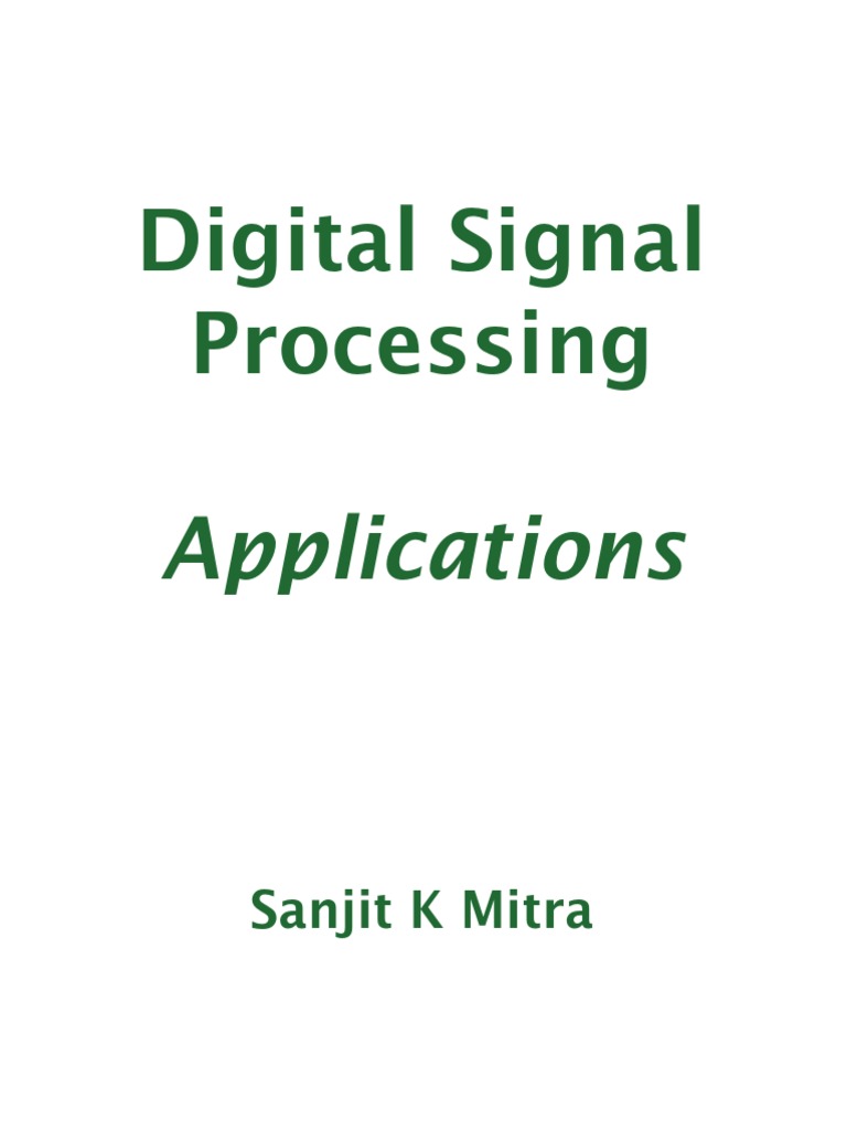 Digital Signal Processing Applications PDF