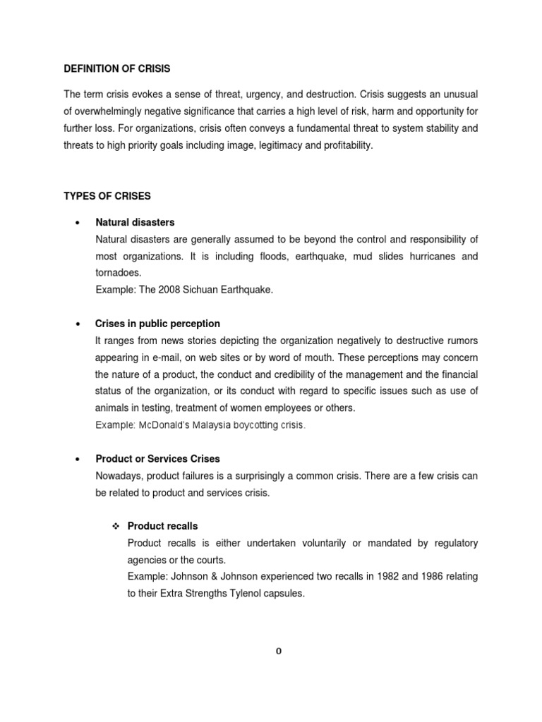 Successful crisis management case studies picture